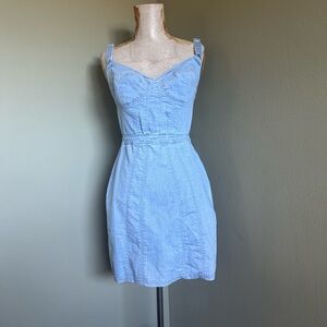 Cest Toi  Design In California Denim Dress Sz S